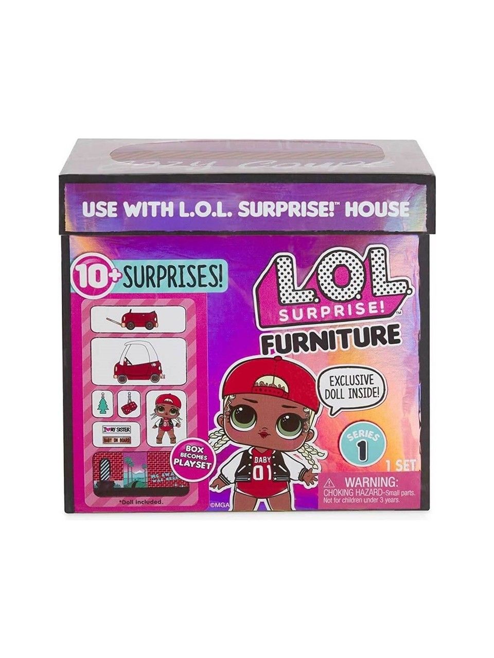 L.O.L. Surprise! L.o.l Bebek ve Mobilya Oyun Seti LLU90000 Cozy Coupe